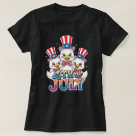 Camiseta Pato Patriótico 4 de Julho de 2026