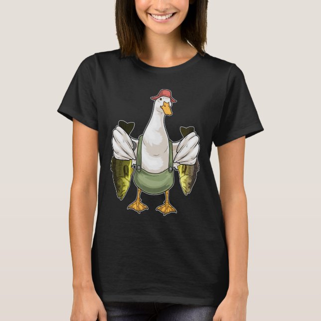 Camiseta Pato Peixe Pesca (Frente)