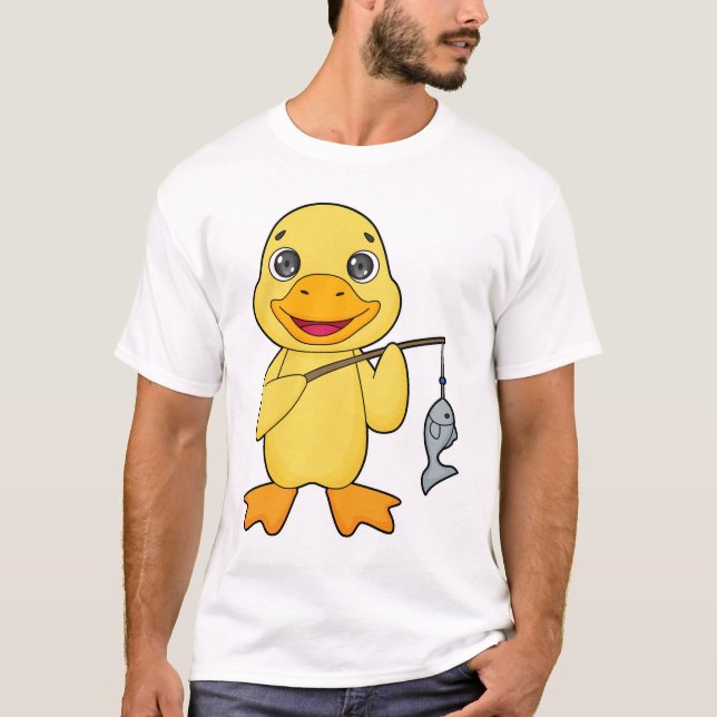 Camiseta Pato Pesca Pescado (Frente)