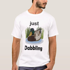 Camiseta Pato-real Apenas se Divertindo na Festa da Piscina