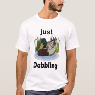 Camiseta Pato-real Apenas se Divertindo na Festa da Piscina