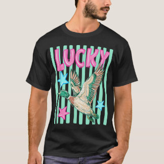 Camiseta Pato Retro Sorte Vibrações de Verão Southern Malla