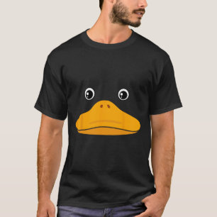 Camiseta Pato Rosto Costume Fácil Presente no Dia das Bruxa