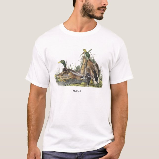 Camiseta Pato selvagem, John Audubon (Frente)