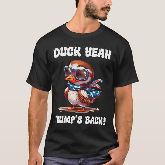 Camiseta Pato Sim Trump É Ck 47º Presidente  (Frente)