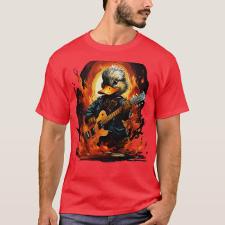 Camiseta Pato tocando violão