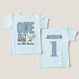 Camiseta Pato Tolo Azul Personalizado Primeiro Aniversário