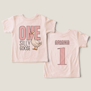 Camiseta Pato Tolo Rosa Personalizado Primeiro Aniversário