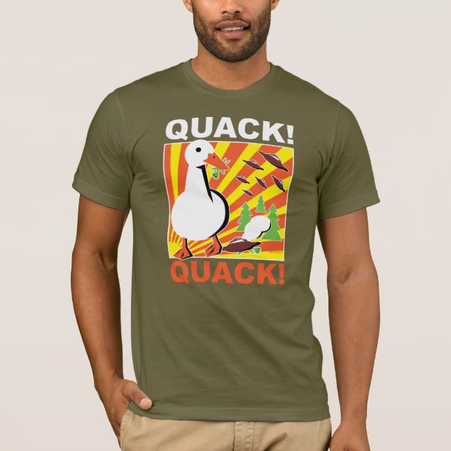 Camiseta Pato vs. Aliens (Frente)