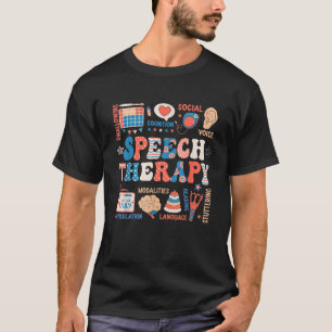 Camiseta Patol da Língua de Fala do Discurso SLP 4 de julho