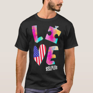 Camiseta Patologia da Fala Terapia Puzzles Conscientização