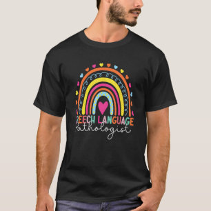 Camiseta Patologista da Língua de Discurso Arco-Íris de Ter