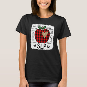 Camiseta Patologista da Língua de Discurso Typografia Apple
