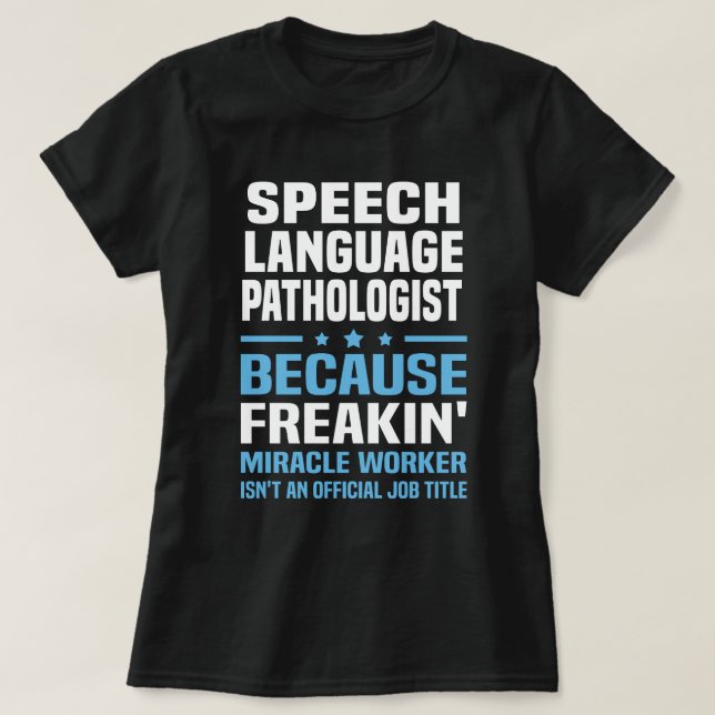 Camiseta Patologista da Língua de Voz (Frente do Design)