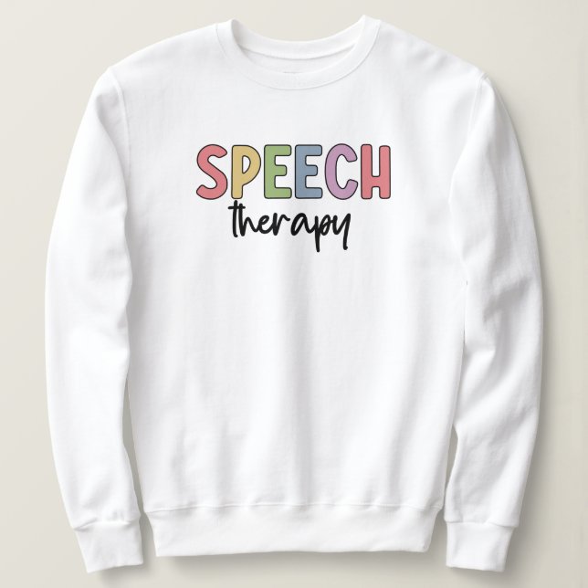 Camiseta Patologista de Fala de Terapia de Voz SLP presente (Frente do Design)