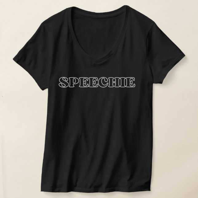 Camiseta Patologista de Fala SPEECHIE Slp,Patologista de Fa (Postura )