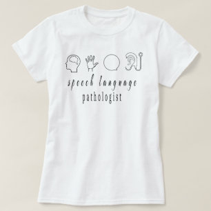 Camiseta Patologista de Língua de Discurso Shirt Speech The
