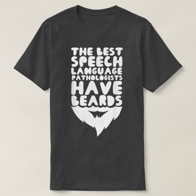Camiseta Patologista De Língua Do Mens Com Discurso De Barb (Frente do Design)