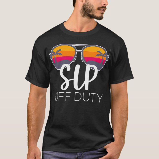 Camiseta Patologista de Língua Falante SLP Off Duty Sunglas (Frente)