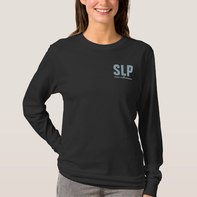 Camiseta Patologista Personalizado de Linguagem SLP (Frente)