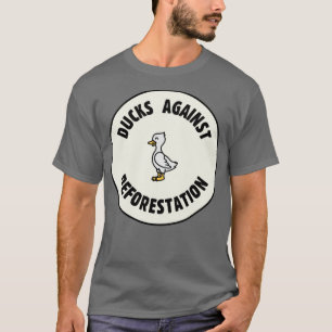 Camiseta Patos contra a desflorestação e a conservação dos 