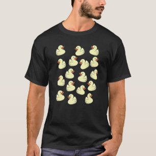 Camiseta Patos De Bebê De Pastel Para Raparigas E Bebês Cus