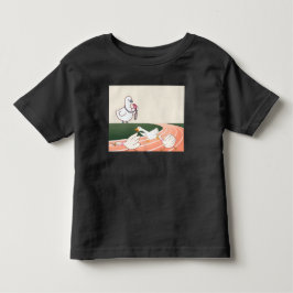 Camiseta Patos de Desenho Animado de Corrida