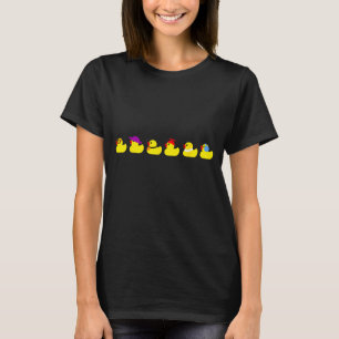 Camiseta Patos Em Fila Piada Engraçada do Pai Humor Fofo Bo