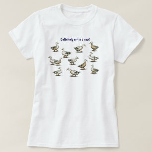 Camiseta Patos enfileirados