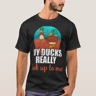 Camiseta Patos Engraçados Caçando Roupa para presente de Pa