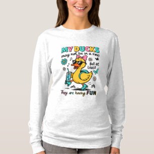 Camiseta Patos Engraçados Não Em Fila
