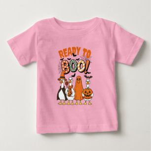 Camiseta Patos Engraçados Prontos para Boo Halloween