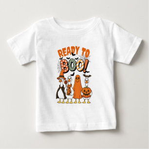 Camiseta Patos Engraçados Prontos para Boo Halloween