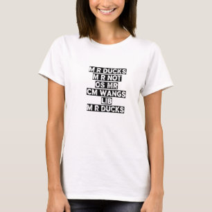 Camiseta Patos M R D legais vibração de amante de pato da z
