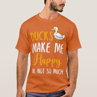 Camiseta Patos Me Fazem Feliz Você Não