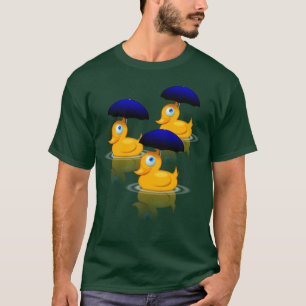 Camiseta Patos múltiplos do guarda-chuva