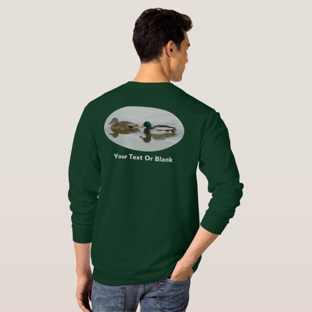 Camiseta Patos-reais (Parte Traseira Completa)
