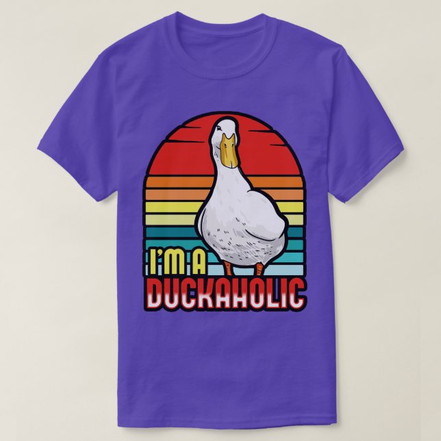 Camiseta Patos Sou Um Duckaholic (Frente do Design)
