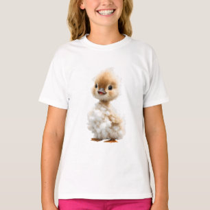 Camiseta Patozinho de Algodão Fofo para Crianças