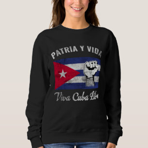 Camiseta Pátria E Vida Cuba Livre Viva Bandeira Cubana Cu