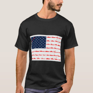 Camiseta Pátria Vermelho Branco Bruh América Pesca de Robal