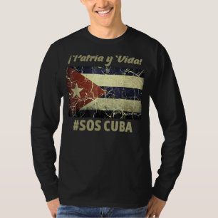 Camiseta Patria Y Vida Sos Cuba Flag Free Cuba 1