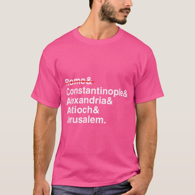 Camiseta Patriarcas Cristãos Ortodoxos (Frente)