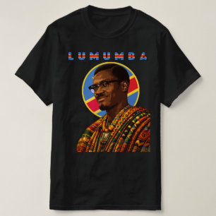 Camiseta Patrice Lumumba arte pan-africana líder do Congo