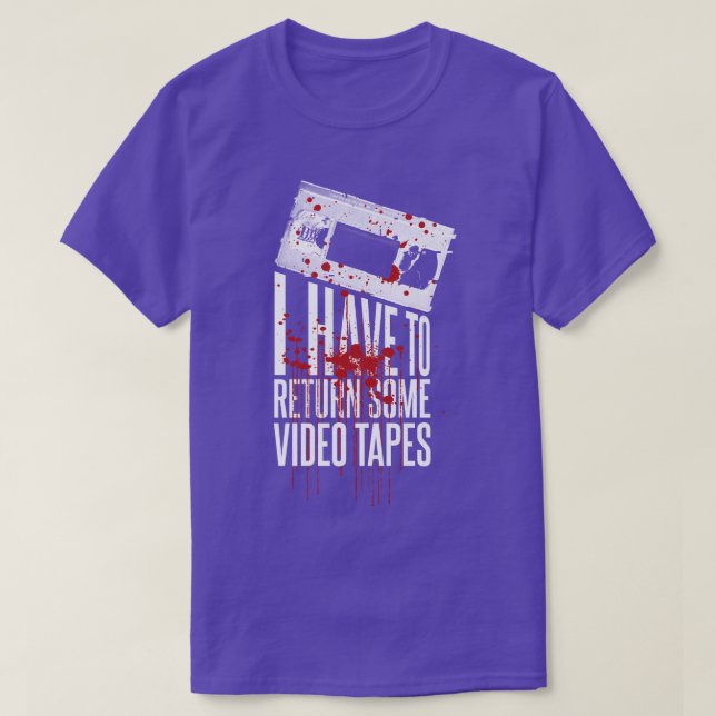 Camiseta Patrick Bateman tenho que devolver umas fitas de v (Frente do Design)