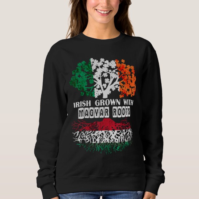 Camiseta Patrick Day irish Ireland root Magyar Hungary Flag (Frente)