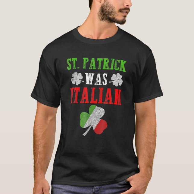 Camiseta Patrick era Rua de bandeira italiana, D de Patrick (Frente)