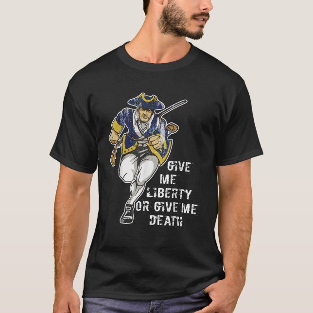 Camiseta Patrick Henry me dê liberdade ou me dê a morte (Frente)