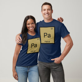 Camiseta Patrick Nome Química Elemento Tabela Periódica