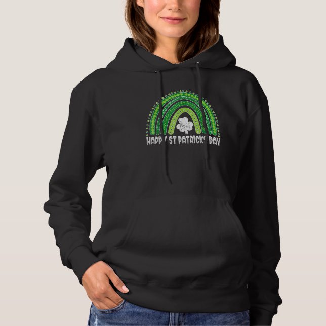 Camiseta Patrick S Day Rainbow Irish Shamrock Lepr (Frente)